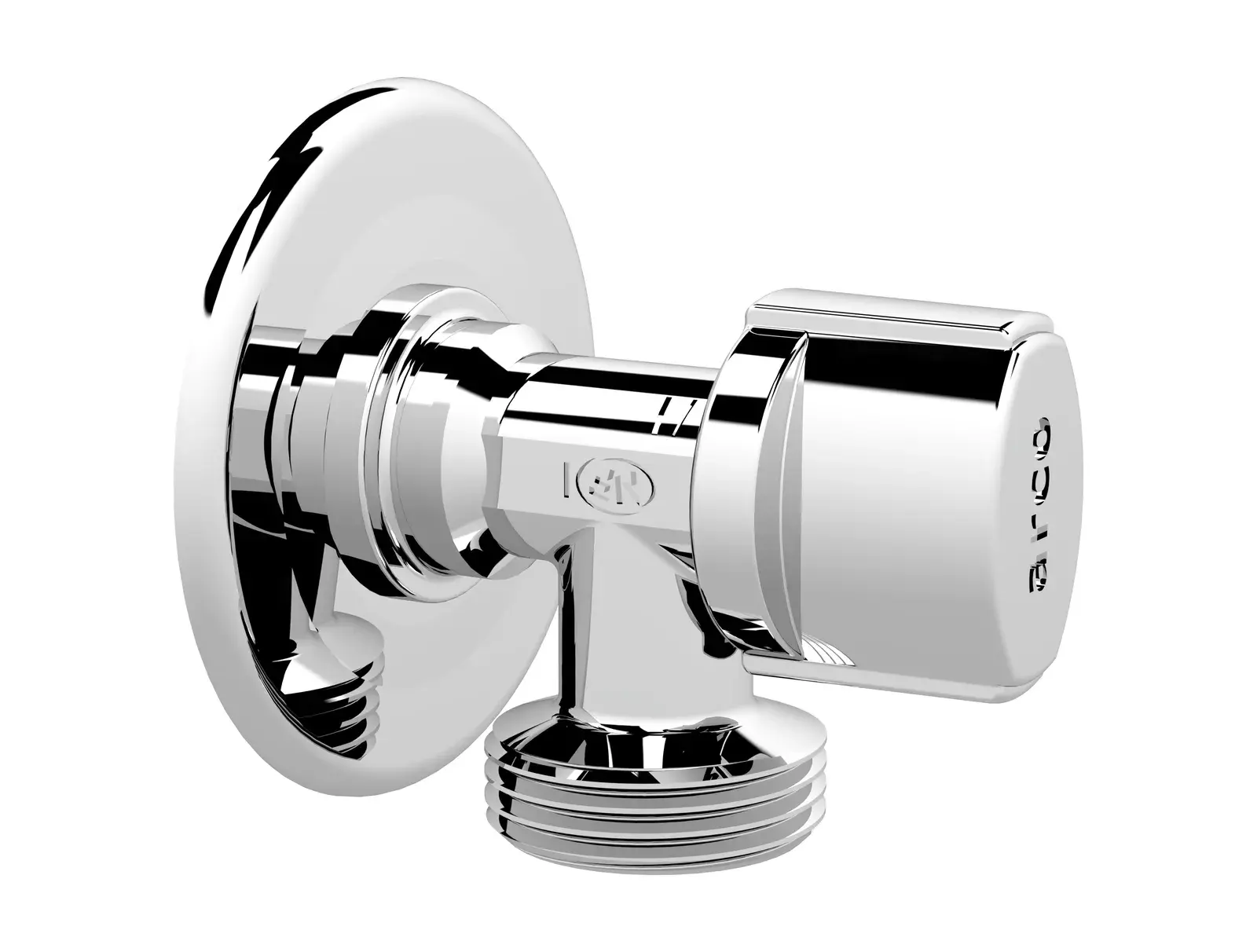 Washing machine valve with ABS Nova handle L-94 1/2" M x 3/4" M NOVFR729