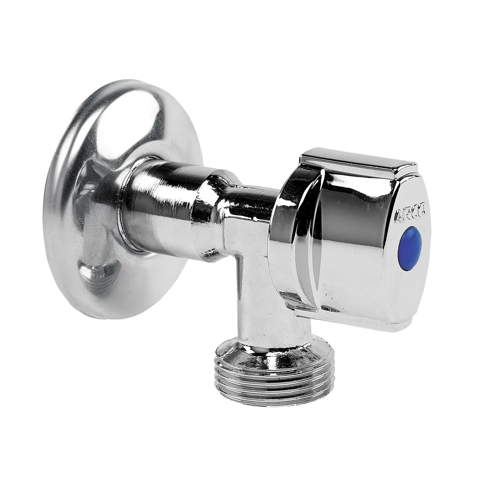 Washing machine valve with ABS Nova handle VITAQ L-85 1/2" M x 3/4" M AC728A02