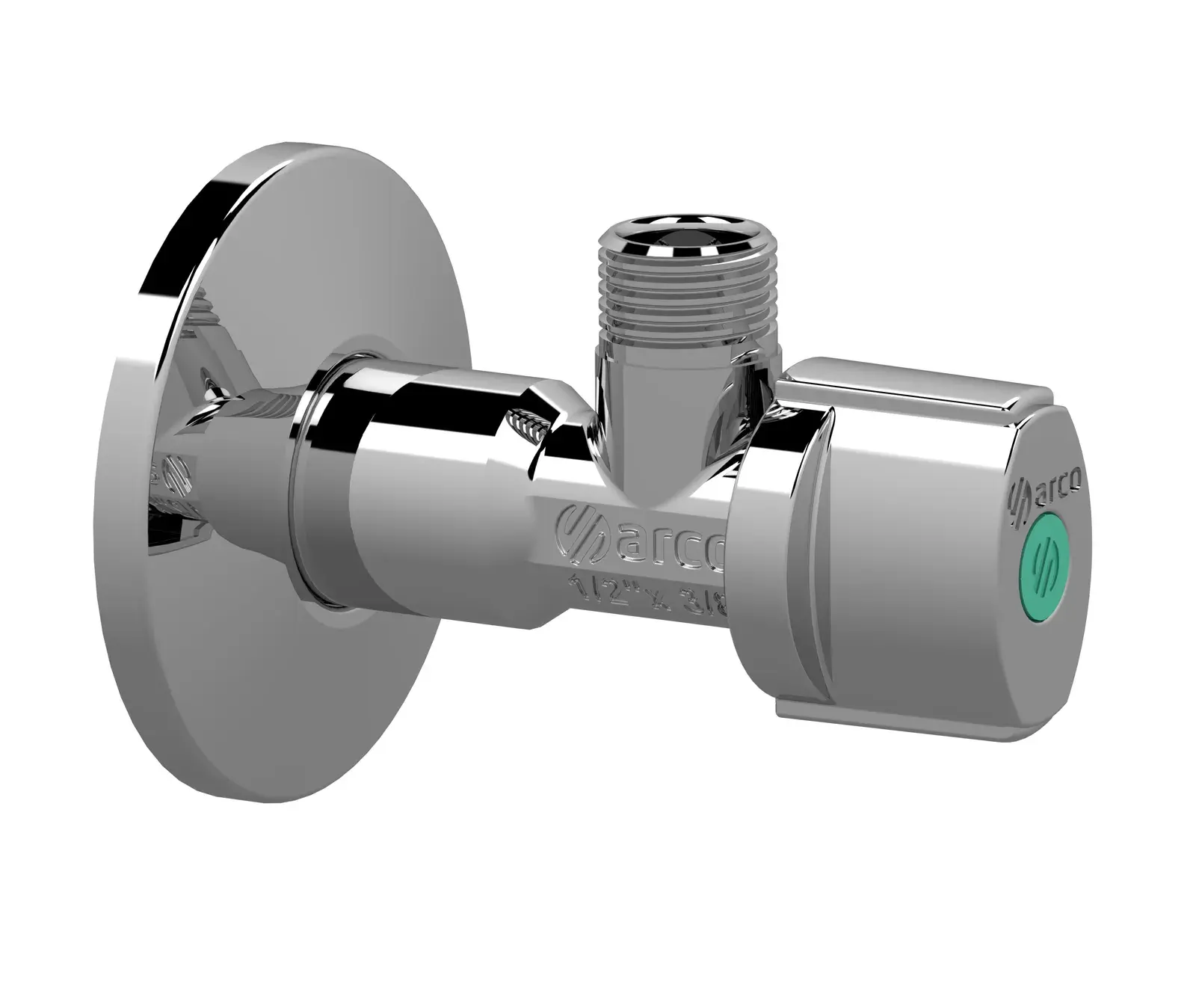 Angle valve A-80 1/2" M NPT x 3/8" OD 206410