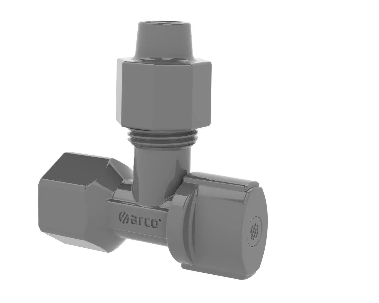 Technical polymer angle valve A-80 1/2" F x 1/2" x 10 mm 285020