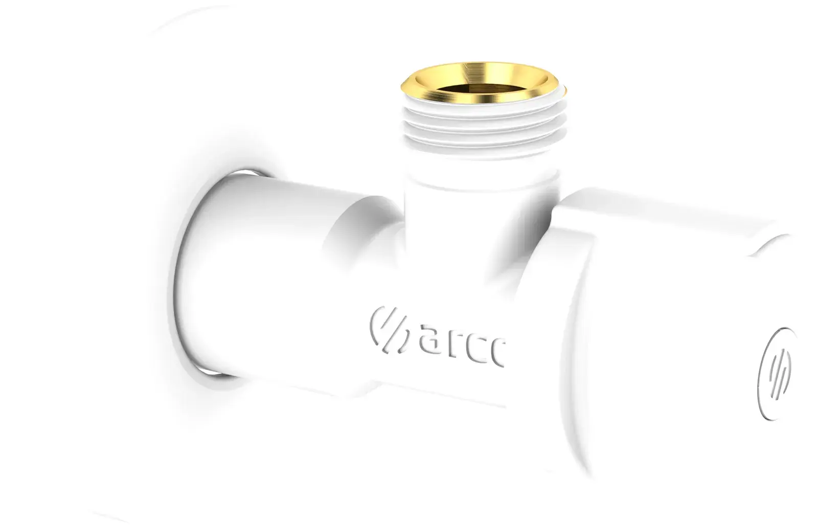 White angle valve A-80 1/2" M x 3/8" M NOV41