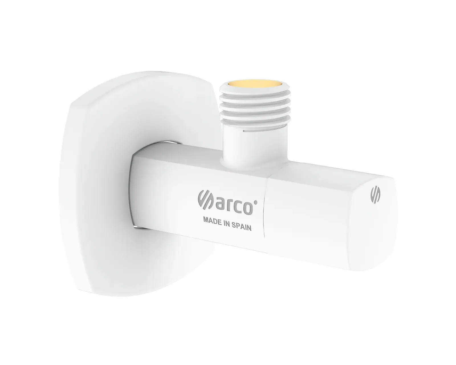 White angle valve A-80 Lipstick 1/2" M x 3/8" M 202521