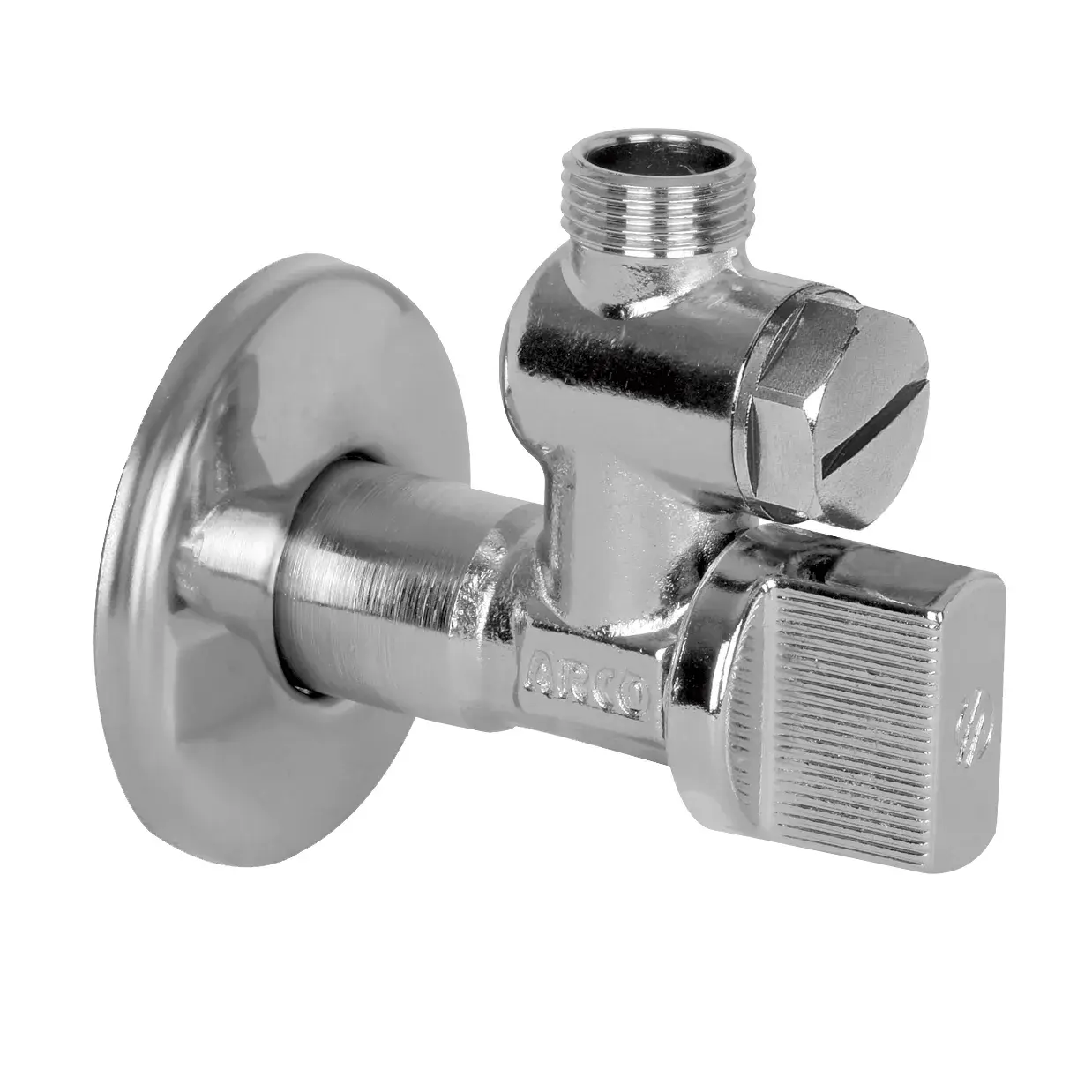 Angle valve with filter A-80 Filter 1/2" M x 3/8" M 00738