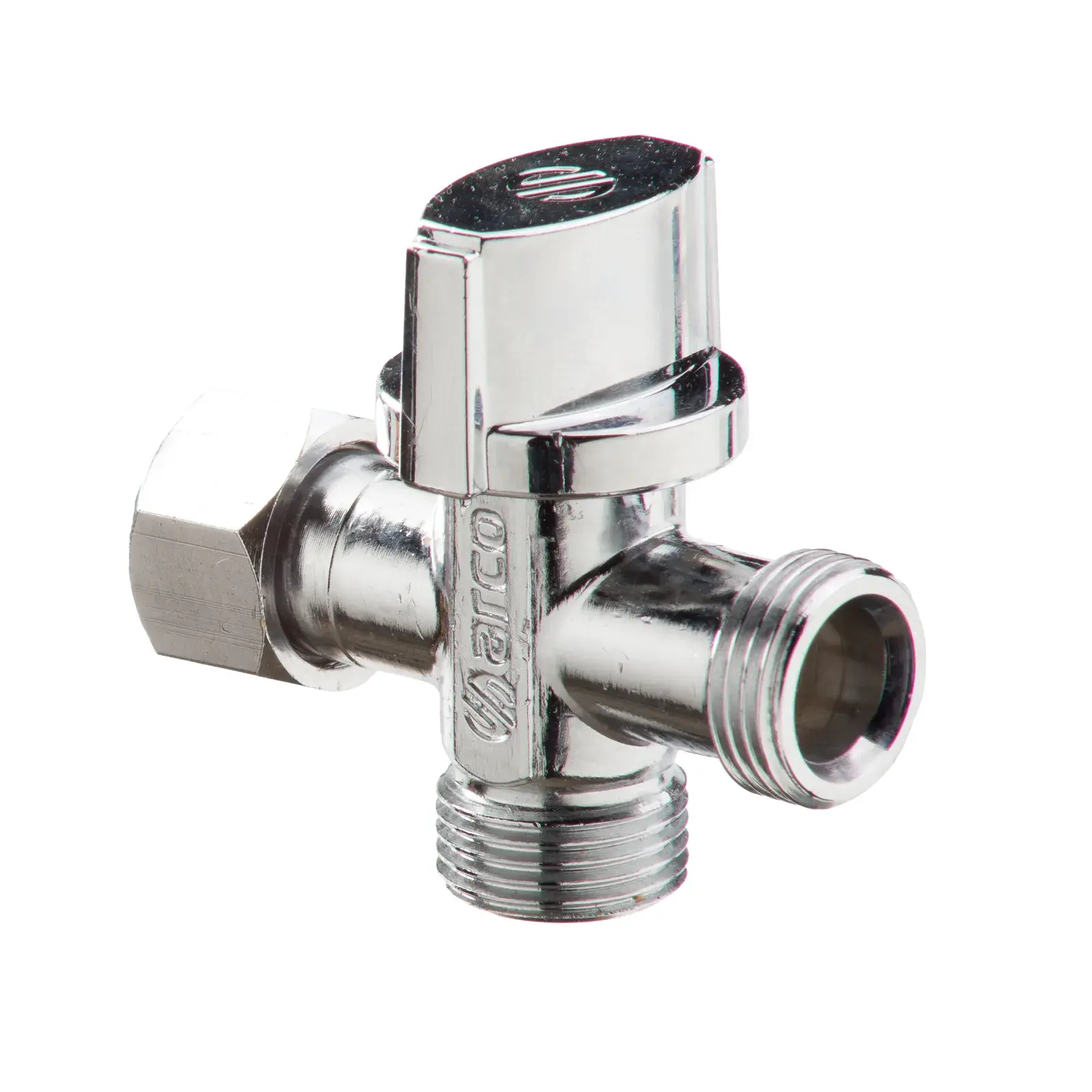 Dual angle valve A-80 Dual 3/8" M x 3/8" loose nut x 3/8" M DUAL90