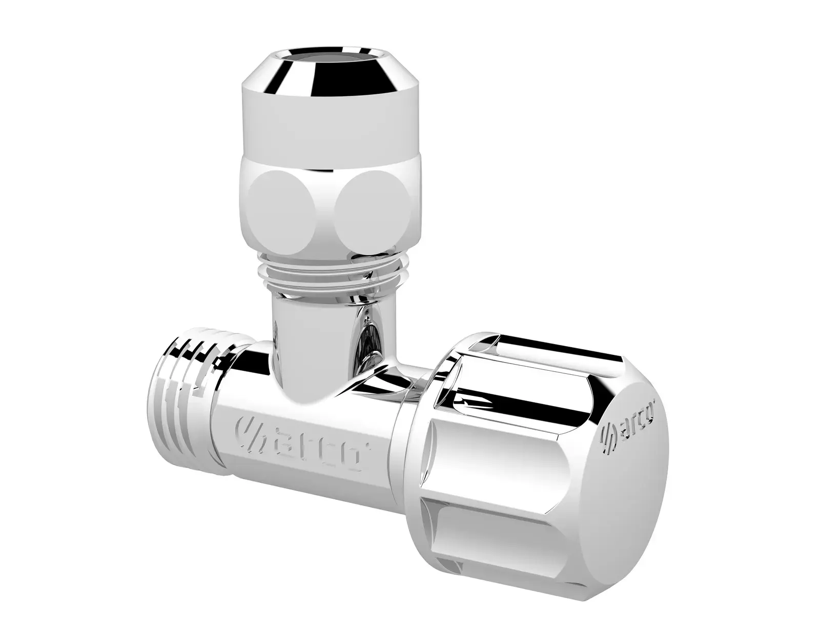 Multiturn angle valve with ABS round handle Regula 1/2" M x 3/8" x 10 mm Z0675