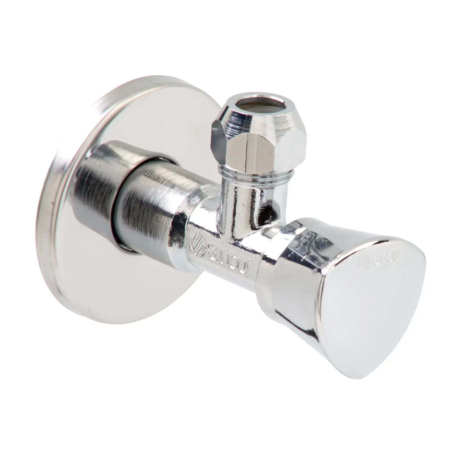 Multiturn angle valve with triangular handle Regula 1/2" M x 3/8" x 10 mm ZP702