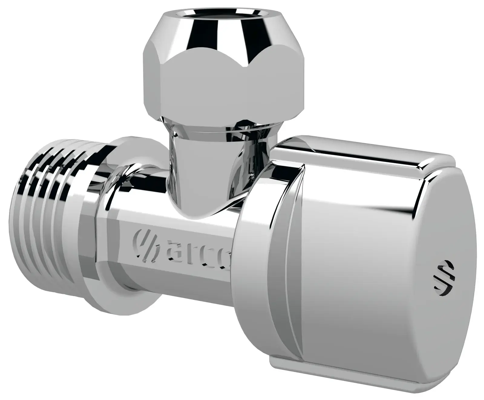 Short angle valve A-80 1/2" M x 3/8" x 10 mm NV790