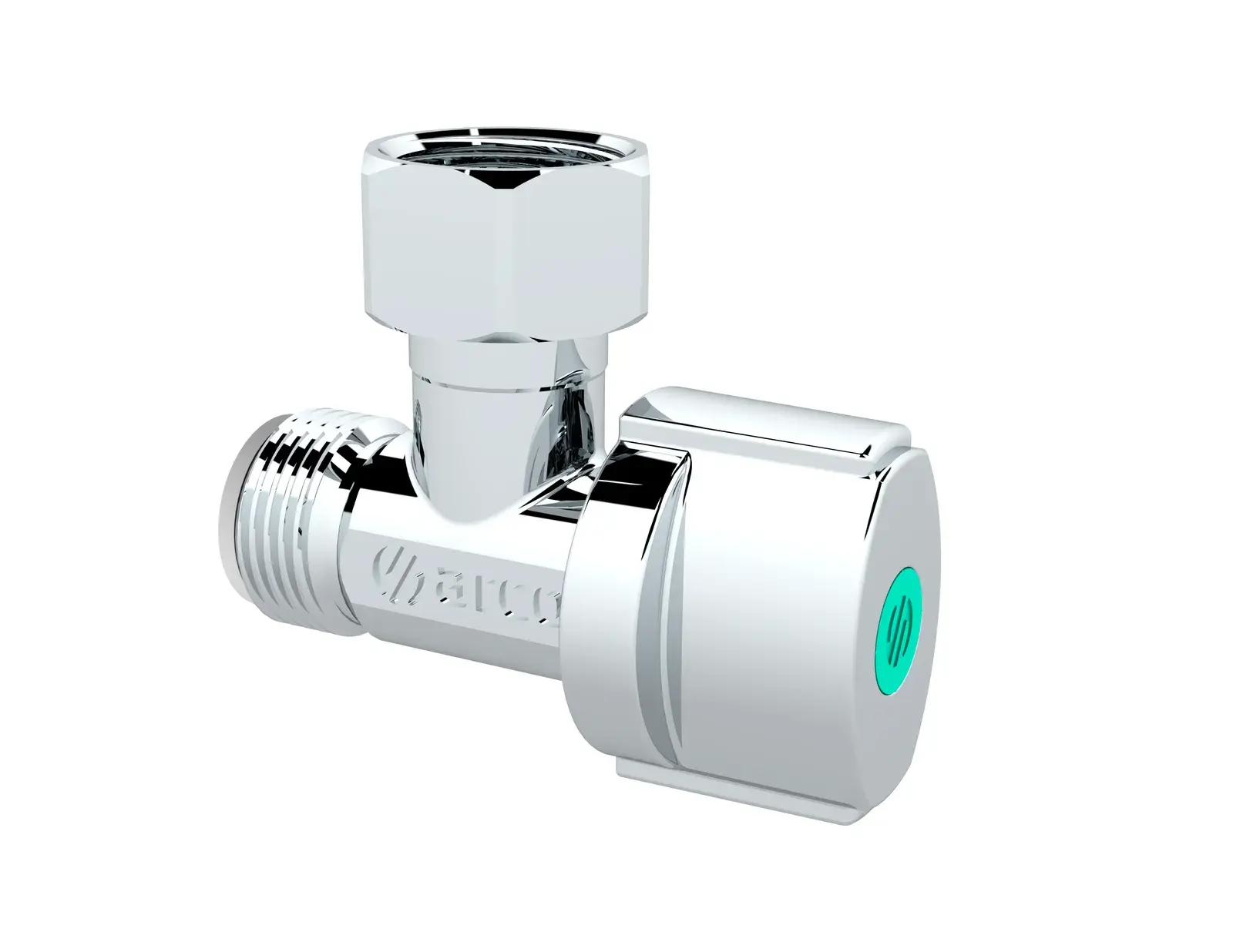 Short angle valve A-80 3/8" M x 3/8" loose nut VNF741