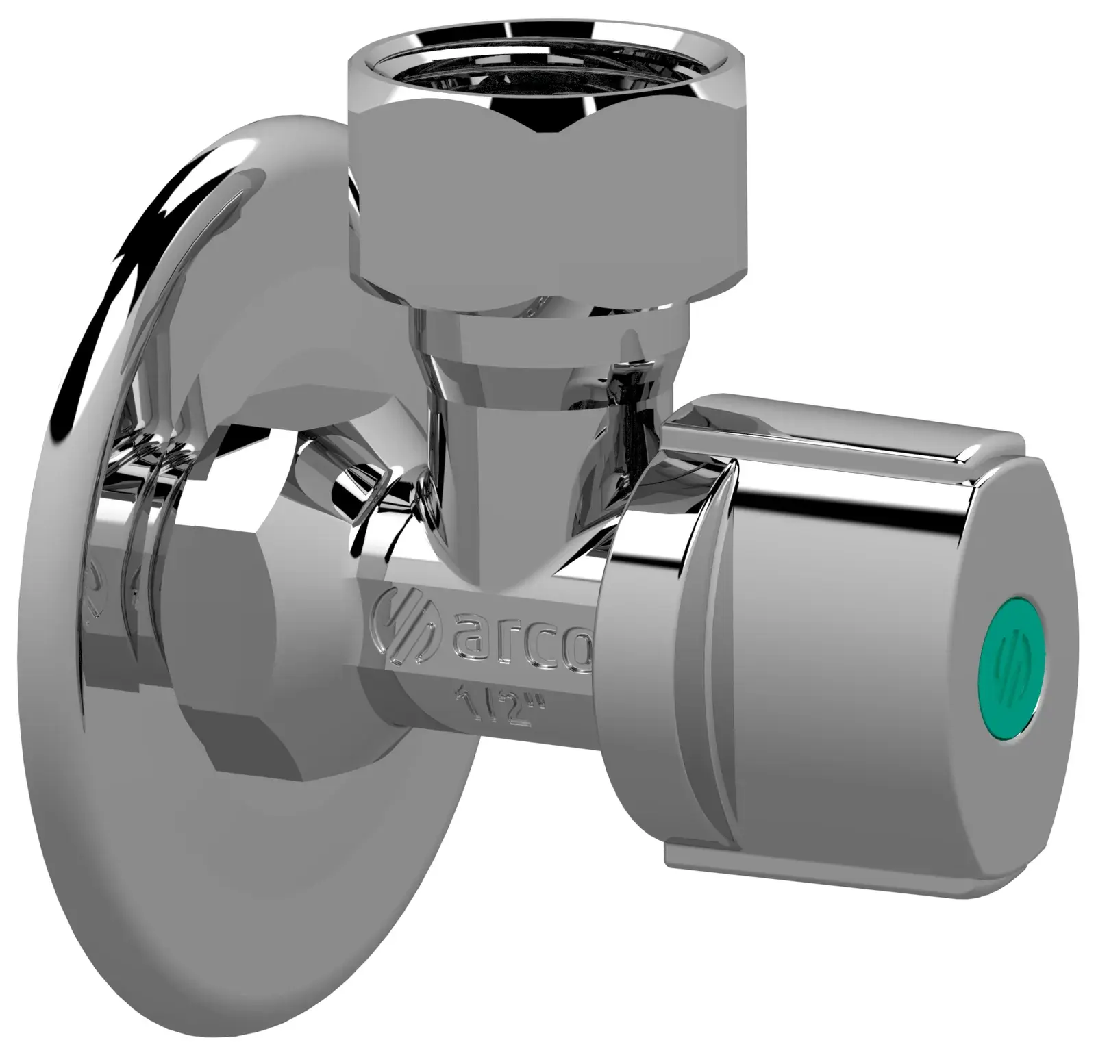 Short angle valve A-80 1/2" M x 1/2" loose nut 206560