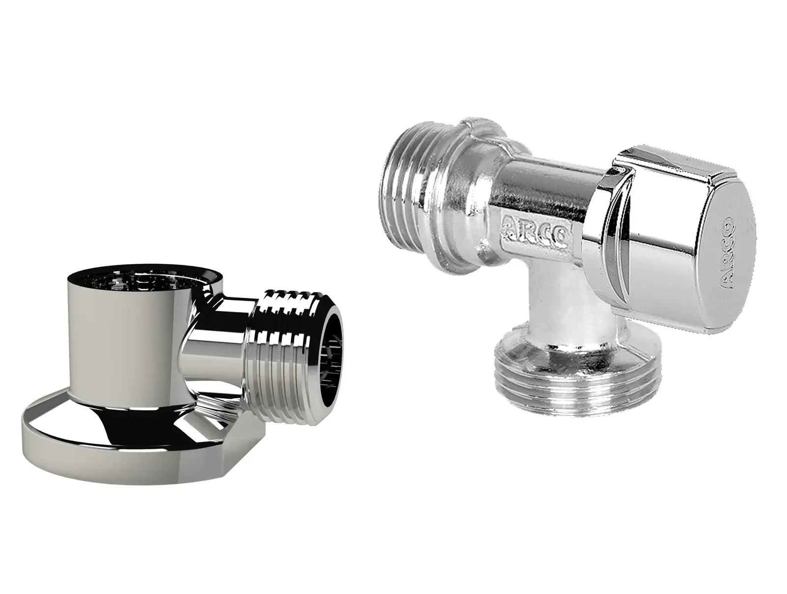 Washing machine set: valve + wall plate with elbow L-94 1/2" M x 3/4" M WP015