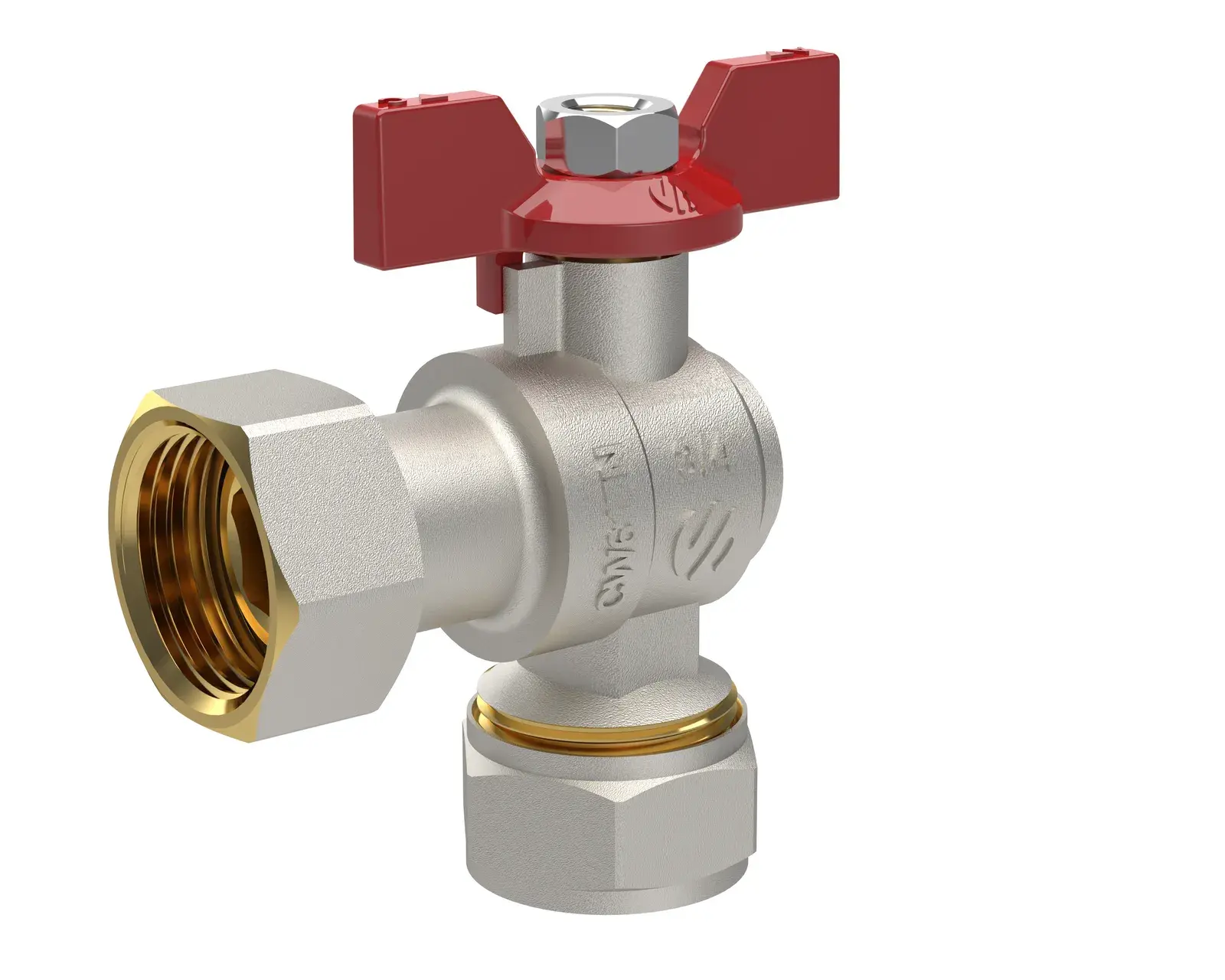Angle valve for multilayer pipe Sena Ni-Free 3/4" loose nut x 20x2 mm 758220