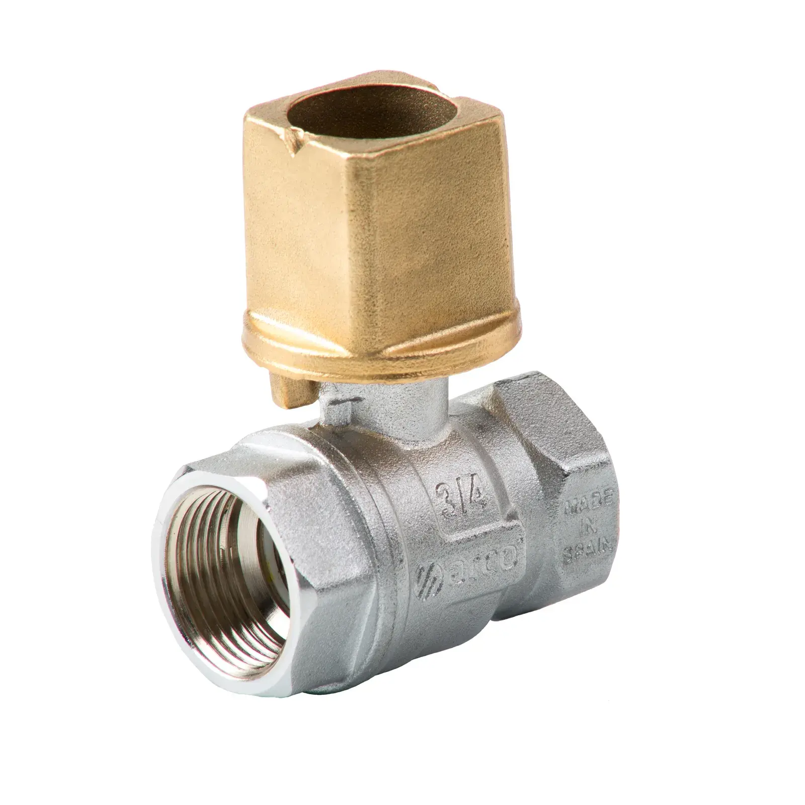Ball valve with square 30x30 handle Turia 3/4" F x 3/4" F C30114