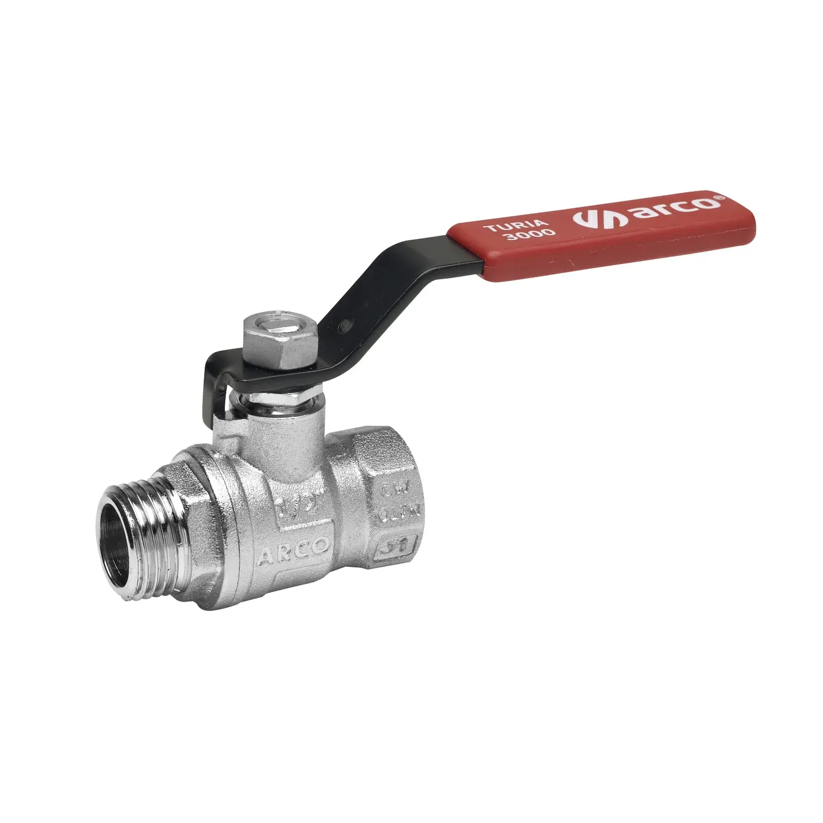 Ball valve Turia 1/2" M x 1/2" F 0112708