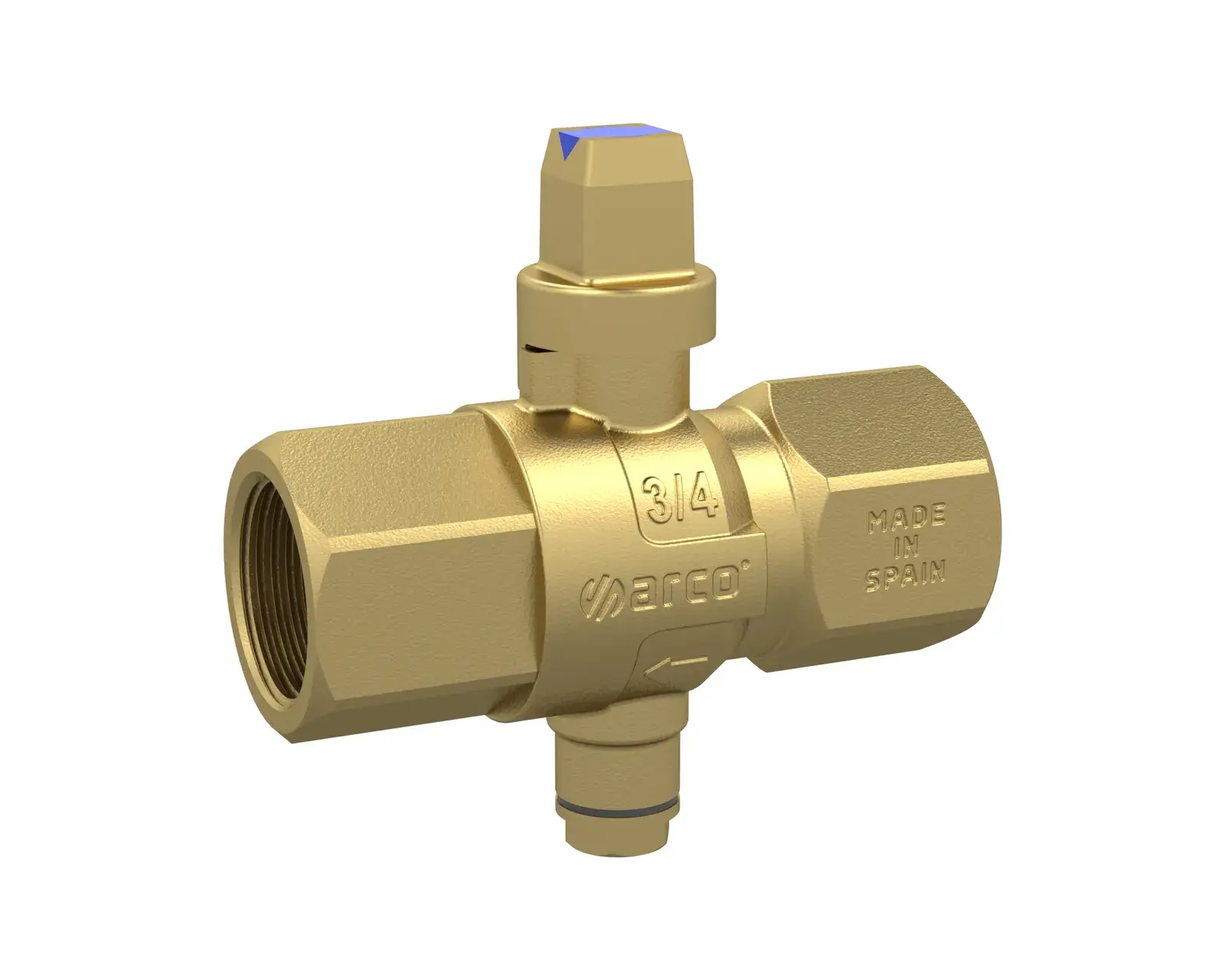 Discharge ball valve TAJO 2000 3/4" F x 3/4" F 33006AC