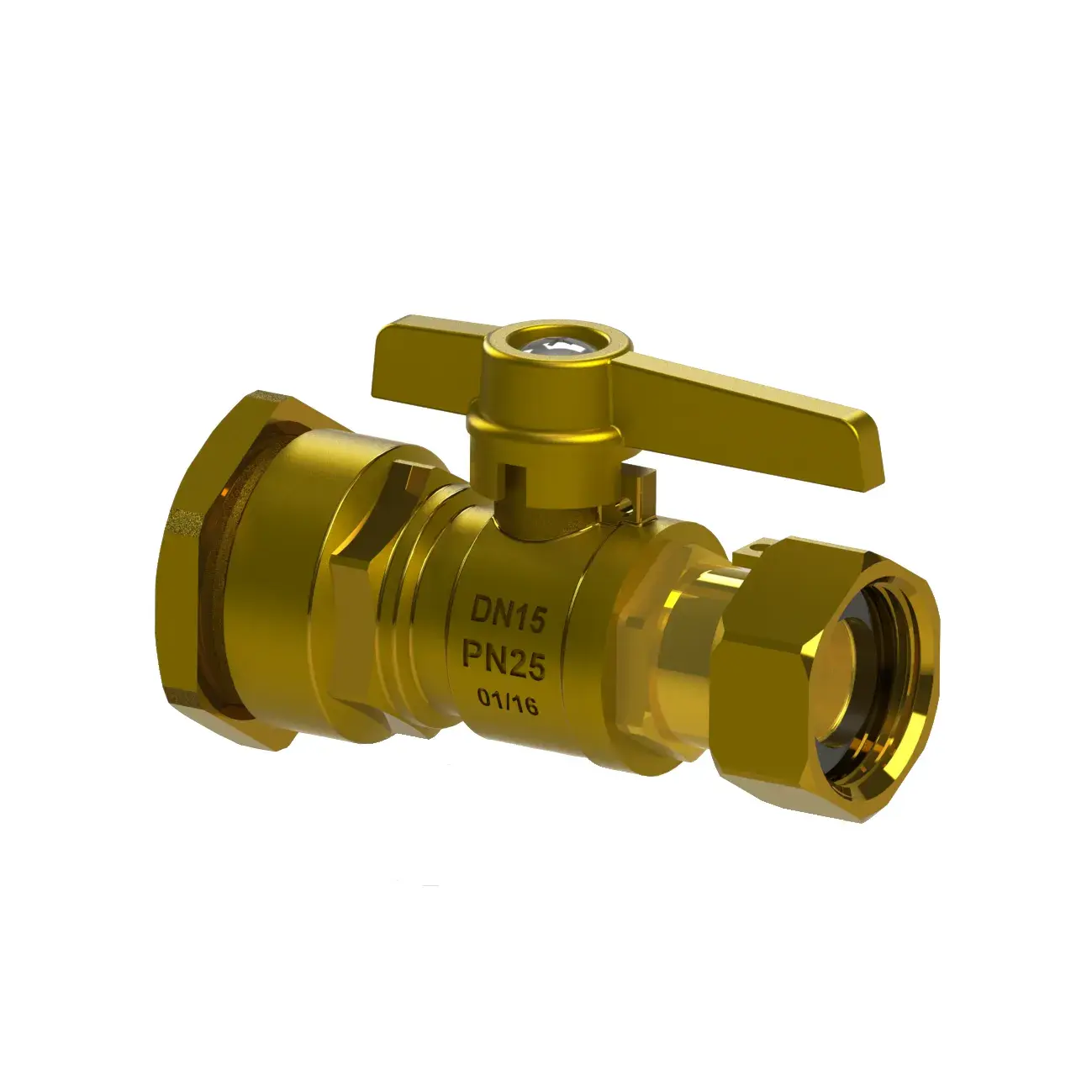 Straight ball valve Sil MLA 25 mm x 3/4" loose nut 146110