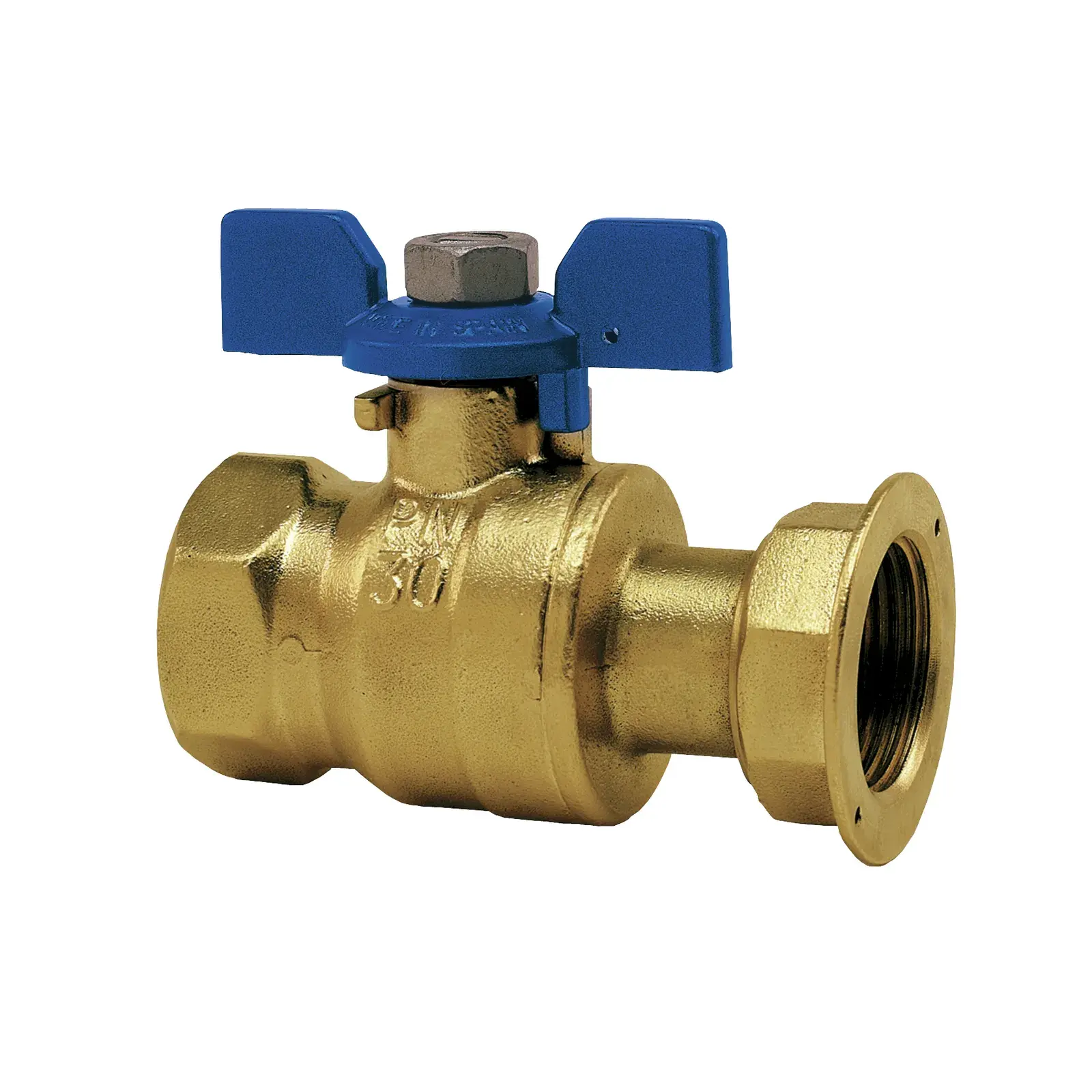 Straight ball valve Sil 3/4" F x 7/8" loose nut 01267