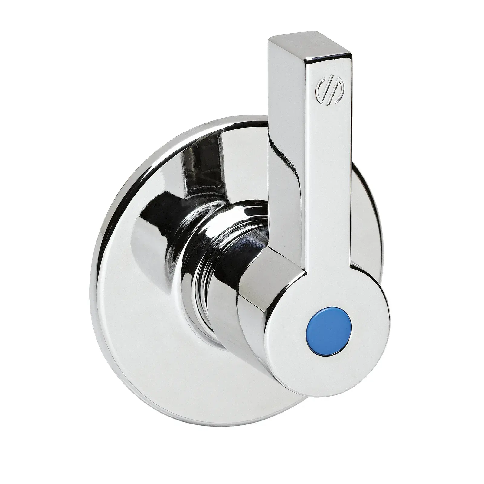 Extra polished chrome metal lever handle with rosette Texas 08230