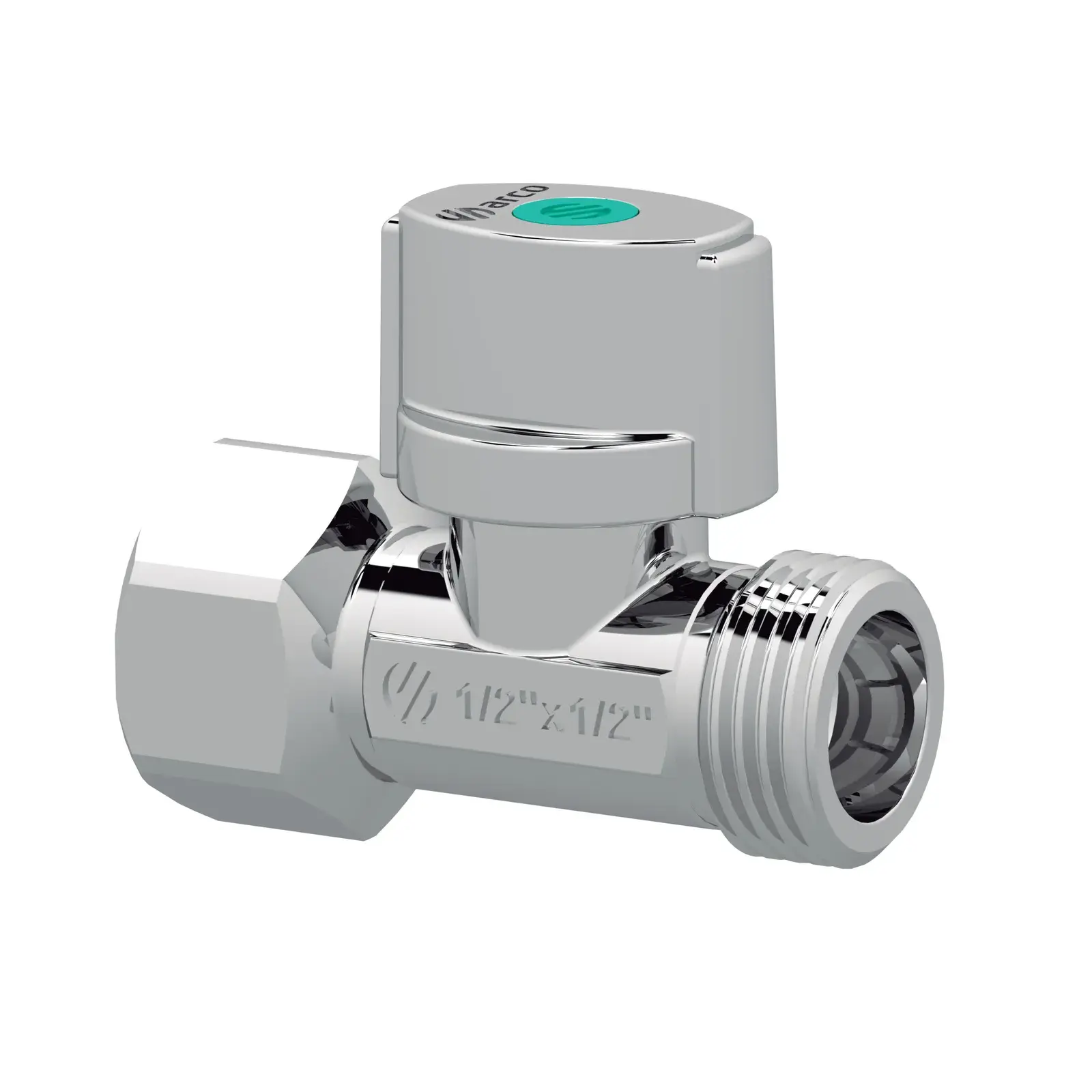 Mini ball valve 1/2" F NPT x 1/2" M NPSM 207150