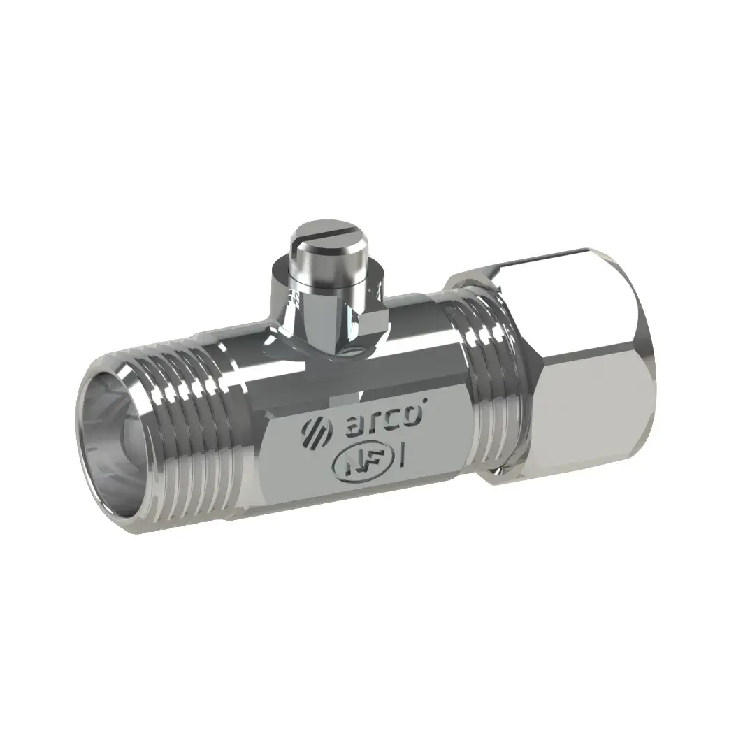 Mini ball valve 3/8" M x 14 mm (5 pieces) 02227