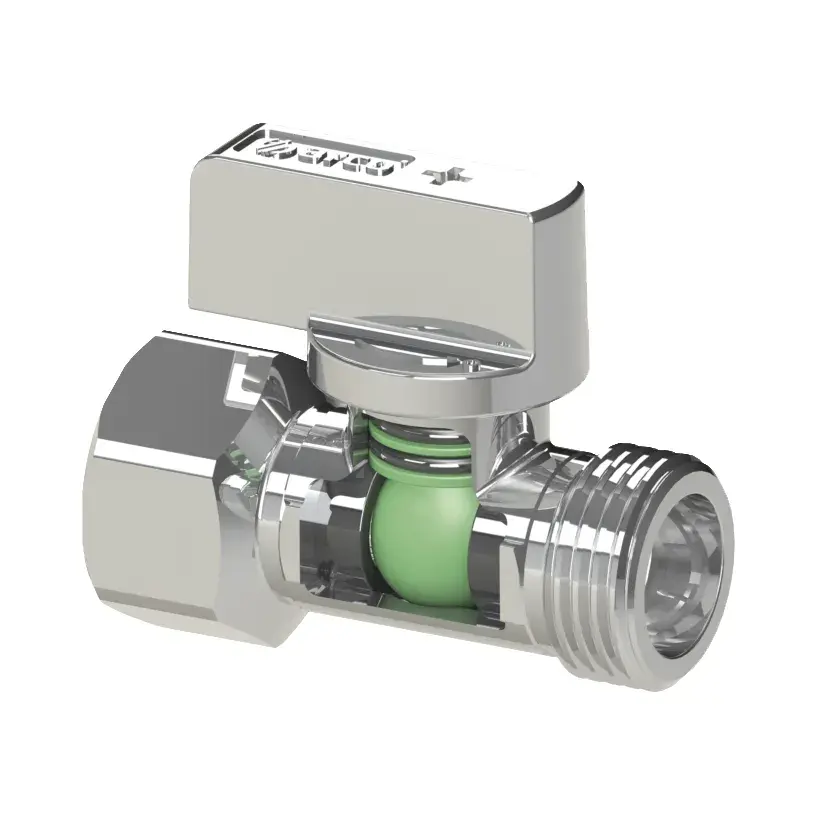 Mini ball valve 1/2" M x 1/2" F 20101501