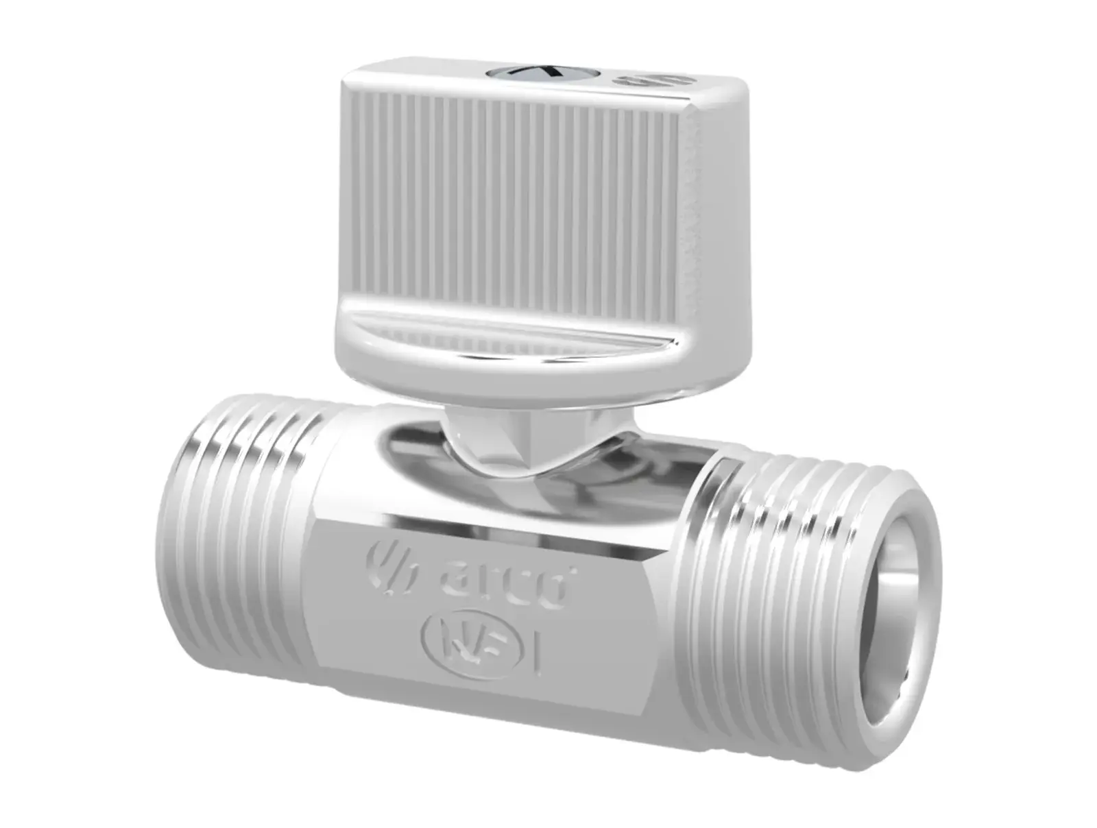Mini ball valve 1/2" M x 1/2" M (5 pieces) 02238