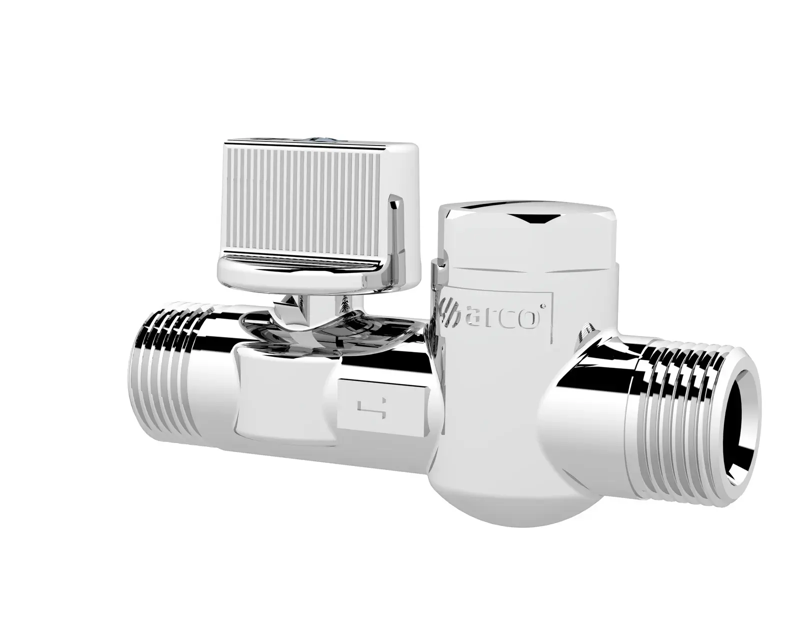 Mini ball valve with filter and adapter 3/8" M x 3/8" M MF200AD
