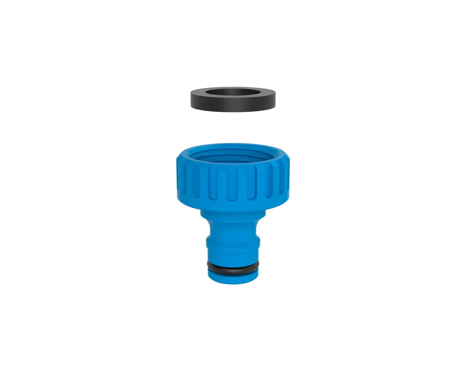 Quick-connect tap nozzle, blue 3/4" M (10 pieces) 08411