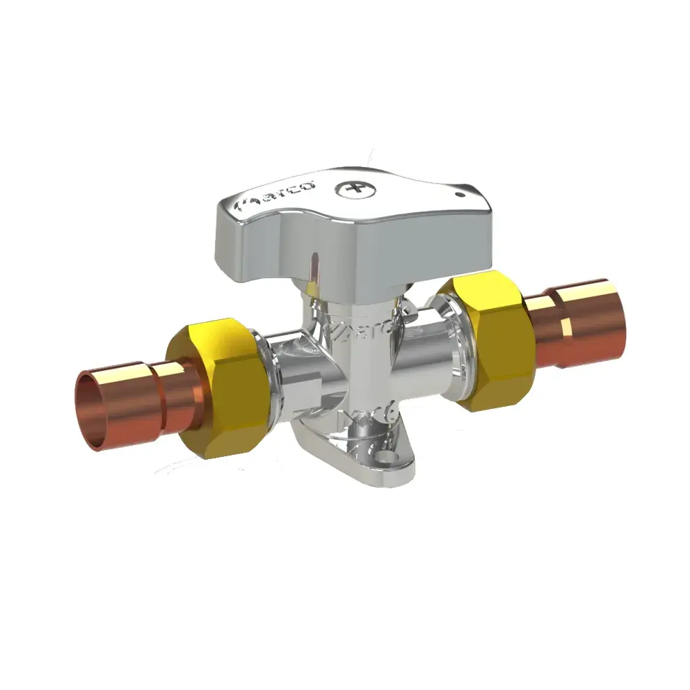 Gas appliance valve V-82 with solder tails 14 mm solder x 14 mm solder 00907R