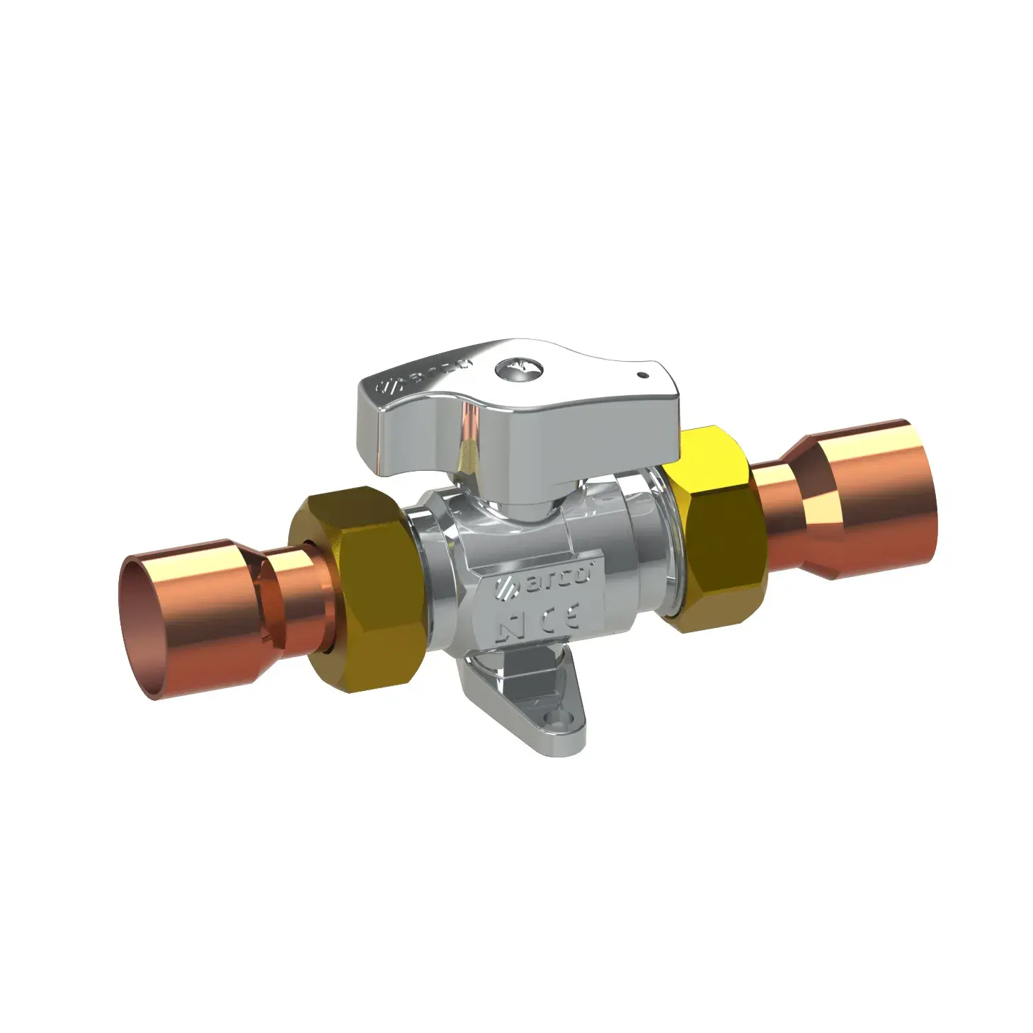Gas appliance valve V-83 with solder tails 22 mm solder x 22 mm solder 00601R