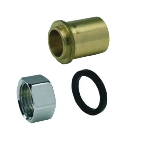 Soldeeraansluitset: moer, koppeling en vlakke pakking 12 mm x M18 x 1,5 wartel (25 stuks) 04442