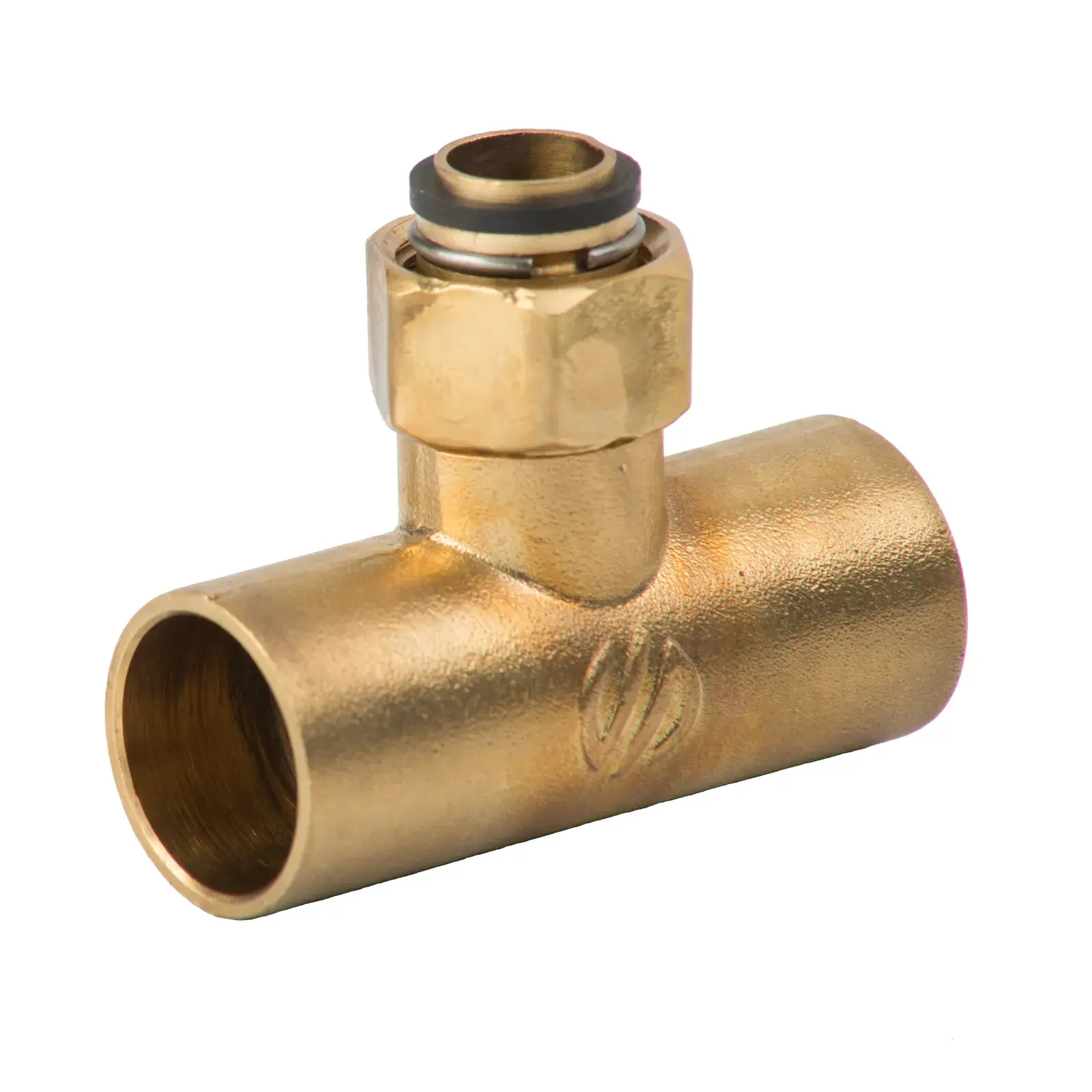 Soldeer-T-stuk met wartel 22 mm soldeer x 3/4" wartel x 22 mm soldeer 03829