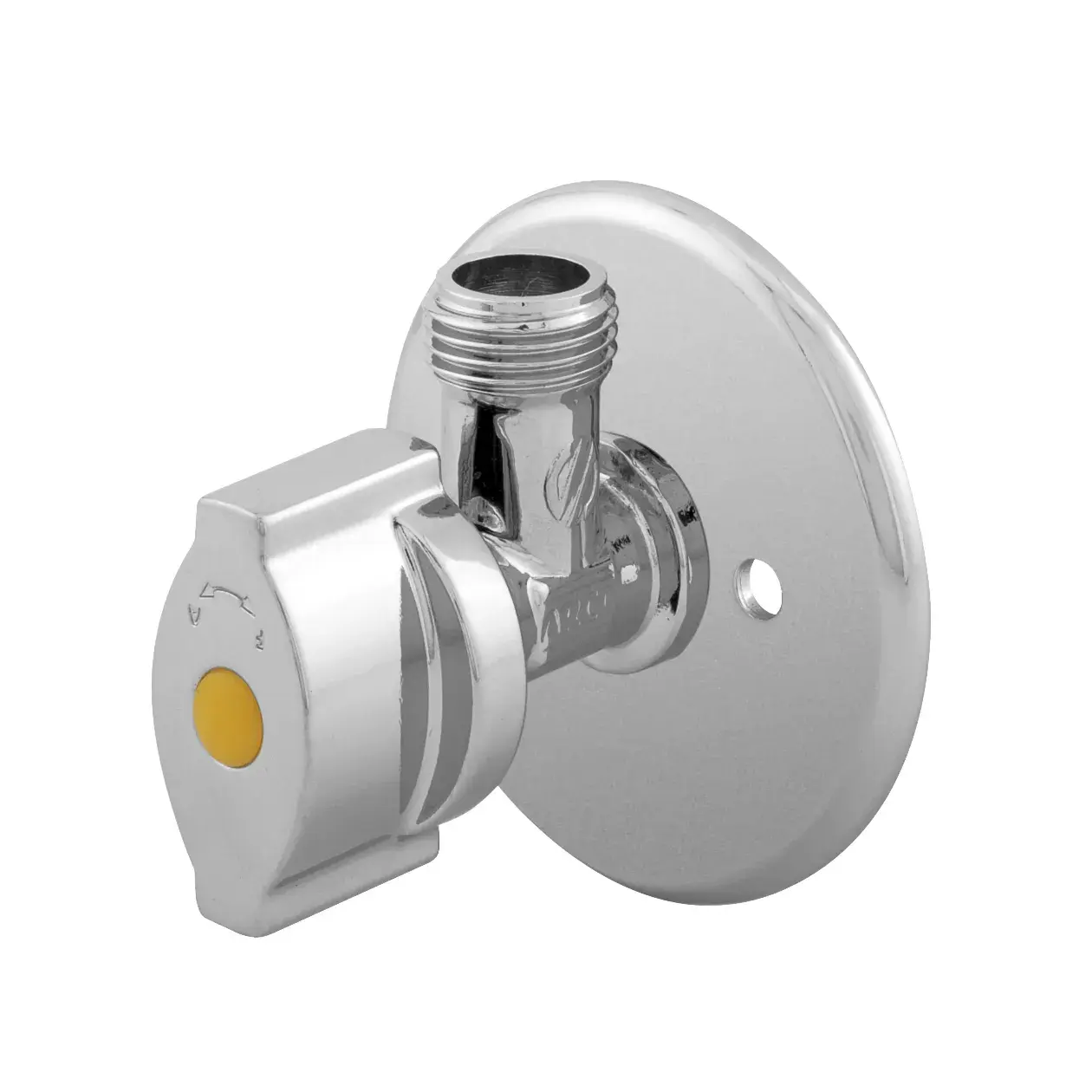 Haakse gaskraan Pater voor LPG-boiler, verchroomd 12, 15 of 18 mm x 1/2" bu BL849