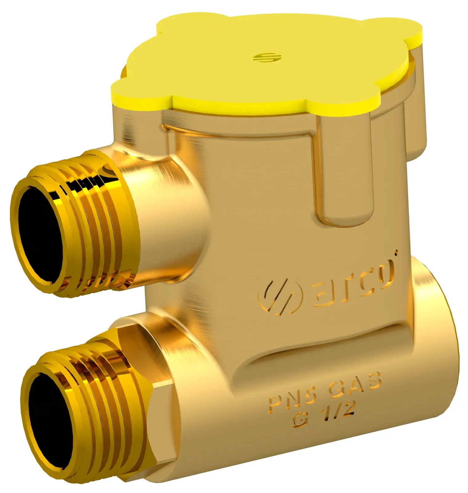 Inbouw-gaskraan Pater voor kooktoestel, eindmodel 1/2" bu x 1/2" bu 04190