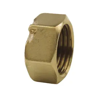 Messing afsluitdop met verzegelgat 1/2" bi (25 stuks) 04340