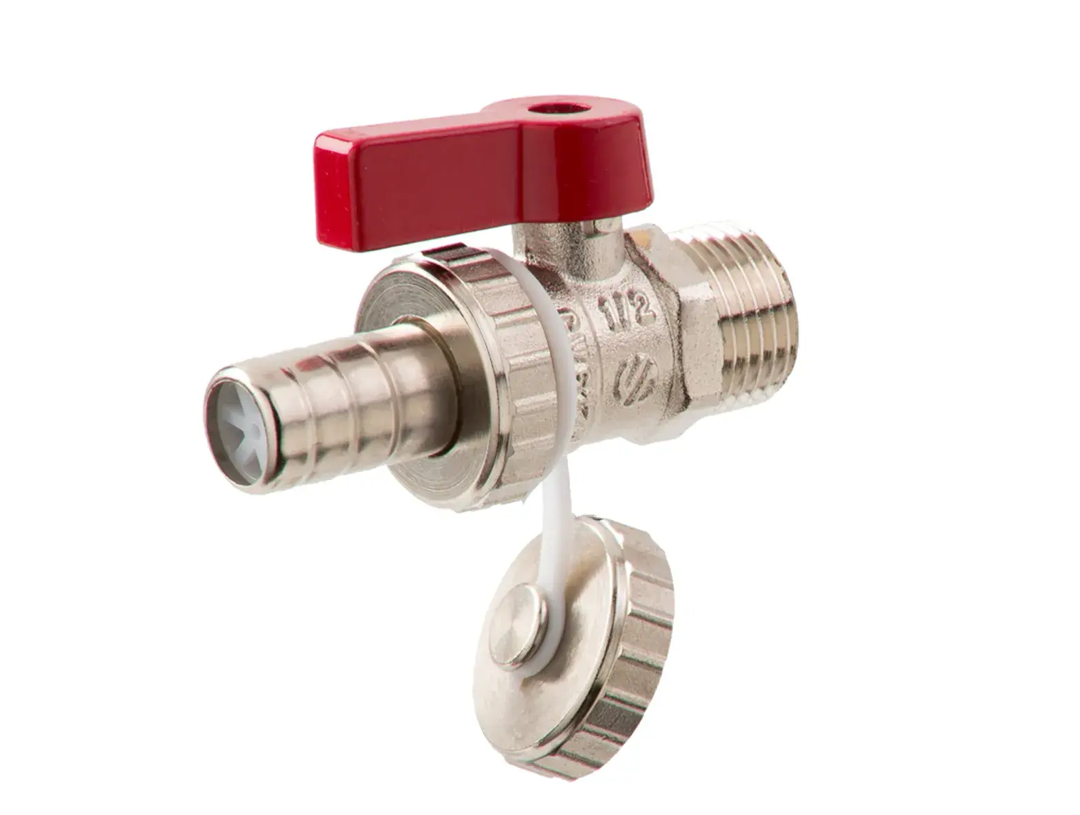 Aftapkraan Teide 3/4" bu x 1" bu, slangpilaar 20 mm 504230