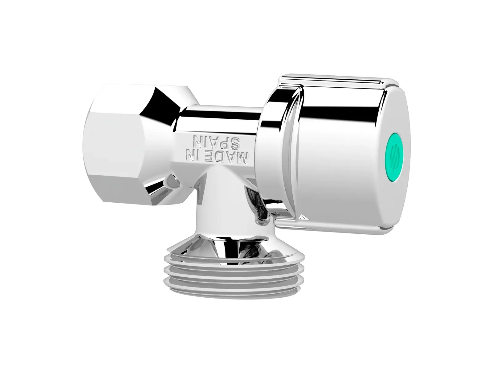 Wasmachinekraan L-94 1/2" bi NPT x 3/4" slangwartel 206170