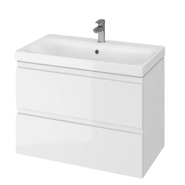 MODUO 80 White Washbasin Cabinet S929-008