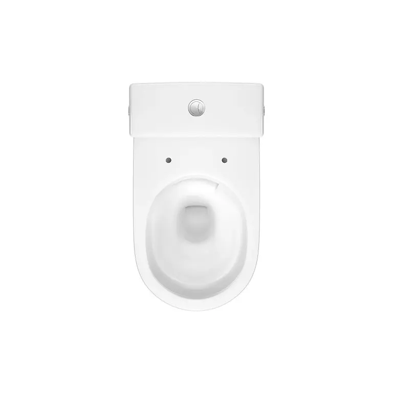 Set 880: Colour Pro Oval Cersanit Vortex WC Compact with Square Tank and Larga Oval Slim Wrap Duroplast Toilet Seat K103-053