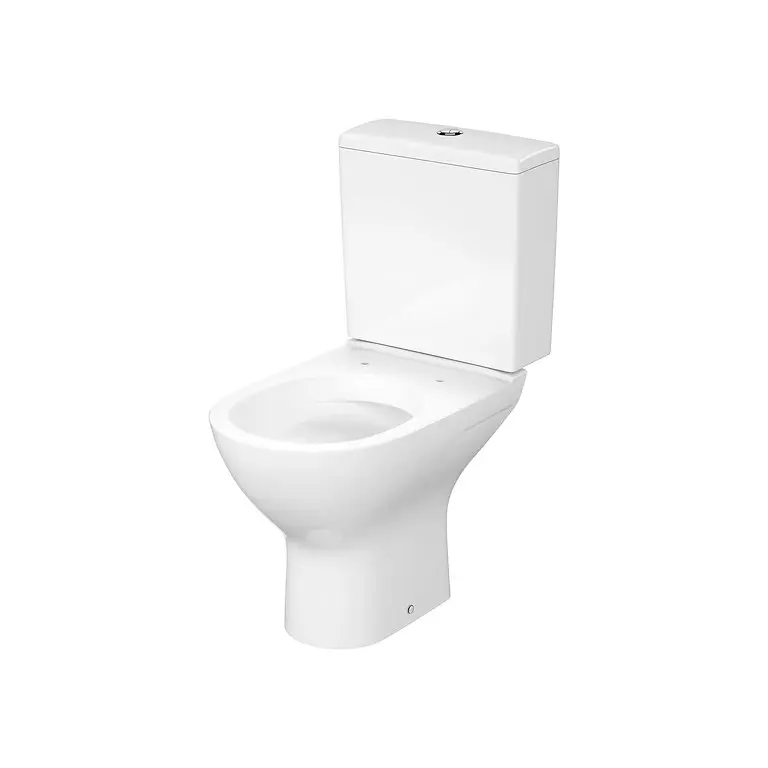 Set 883: Colour Pro Oval Cersanit Vortex WC Compact with Square Tank and City Pro Oval Slim Duroplast Toilet Seat K103-056