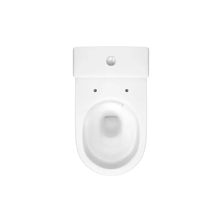 Set 884: Colour Pro Oval Cersanit Vortex WC Compact with Square Tank and Larga Oval Slim Wrap Duroplast Toilet Seat K103-057