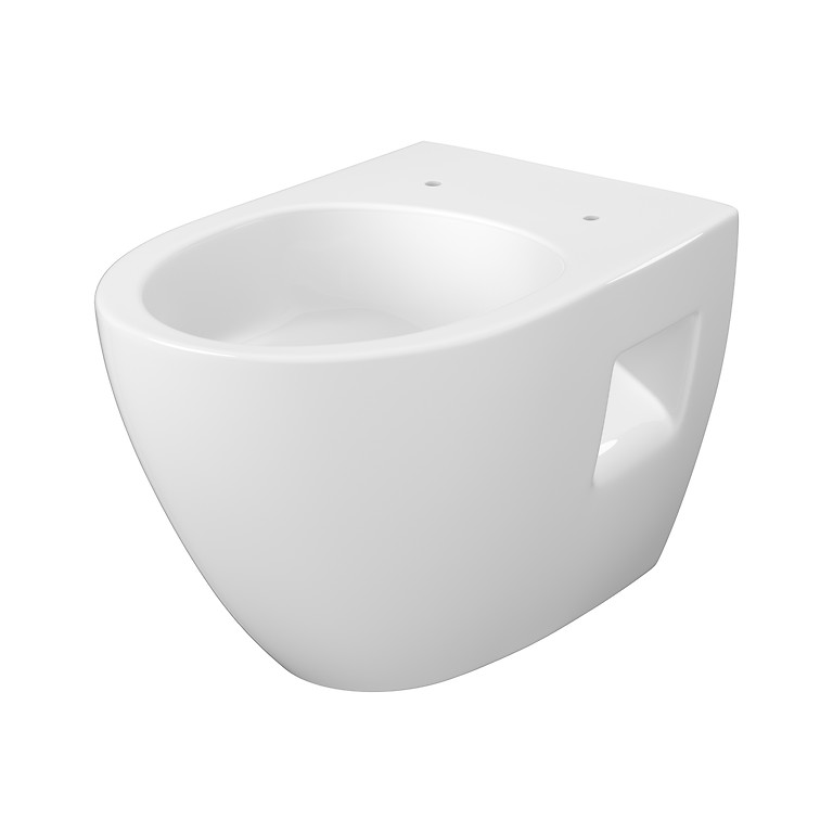 Set C938: Mille Pro Wall Hung Bowl Cersanit Vortex with Luna Toilet Seat S4013-010