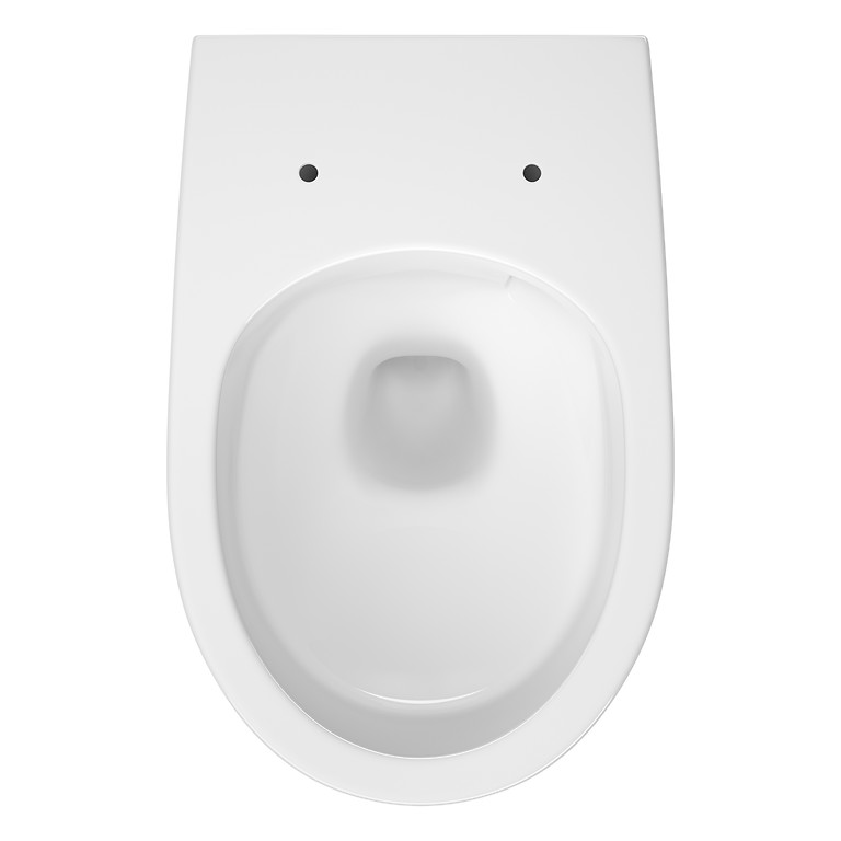 Set C938: Mille Pro Wall Hung Bowl Cersanit Vortex with Luna Toilet Seat S4013-010