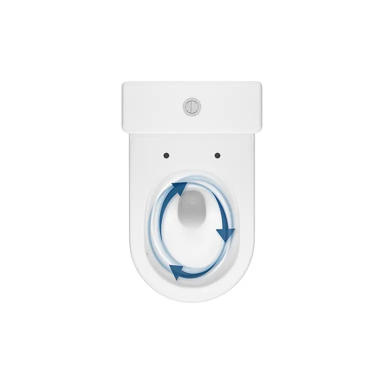 Set 931: Remo Pro Oval Cersanit Tornado WC Compact with Slim Duroplast Toilet Seat K3030-001