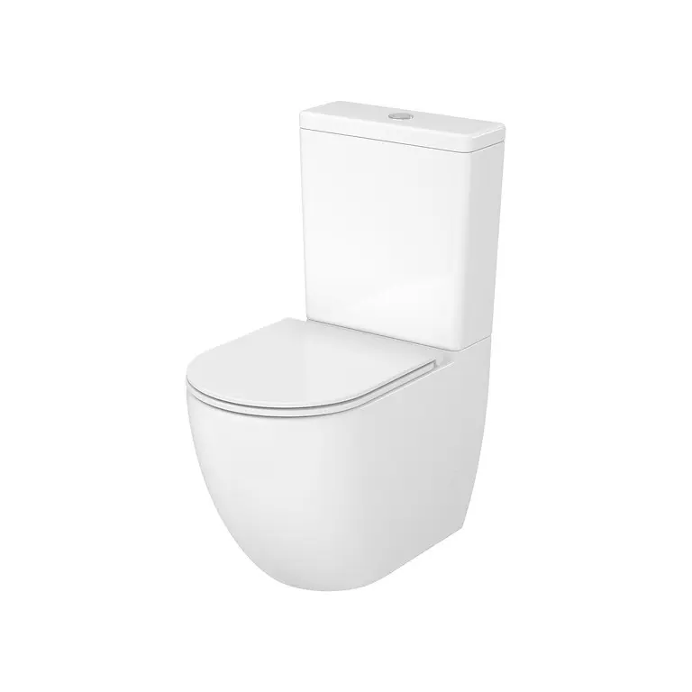 Set 931: Remo Pro Oval Cersanit Tornado WC Compact with Slim Duroplast Toilet Seat K3030-001