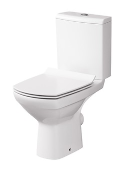 WC COMPACT 741 CARINA CLEAN ON 010 3/5 with SLIM duroplast, soft close, easy off toilet seat K31-081