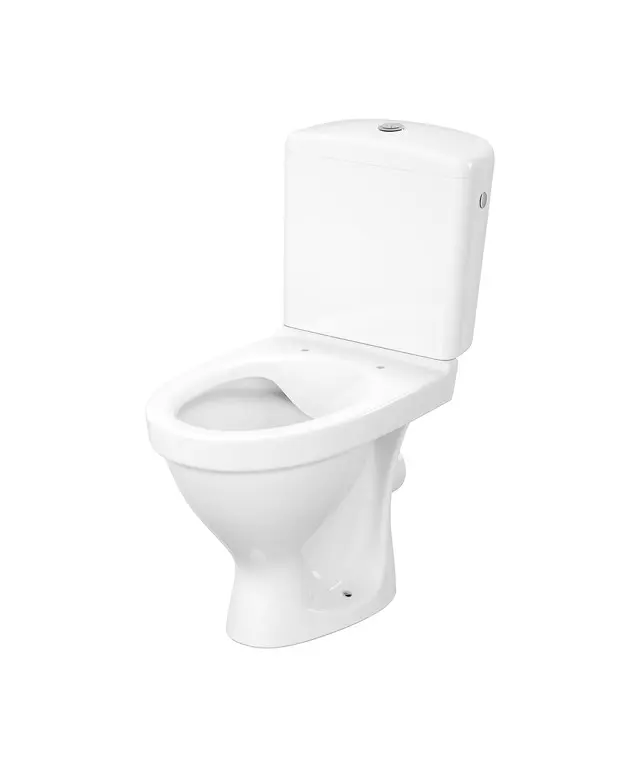 Cersanit Essentials Compact 833 Eko II SimpleOn 010 3/5 with Soft-Close Duroplast Toilet Seat and Easy-Off K44-132