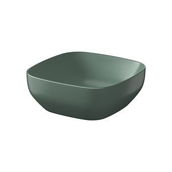 LARGA BY CERSANIT 38×38 COUNTERTOP WASHBASIN SQUARE GREEN MATT K677-061