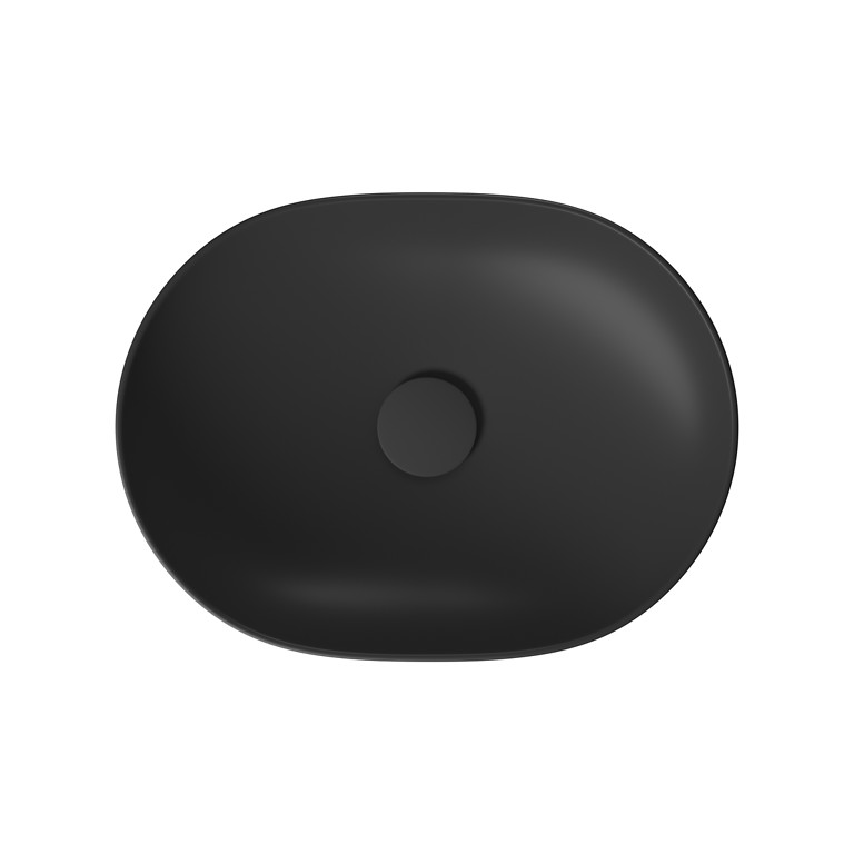 Cersanit Essentials Savio 50 Counter-Top Washbasin Oval, Anthracite K711-021
