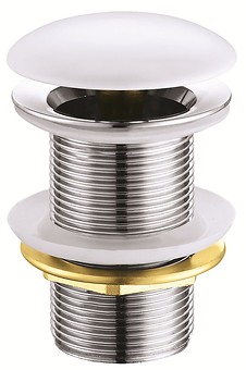 Ceramic plug for washbasins without overflow white K99-0185