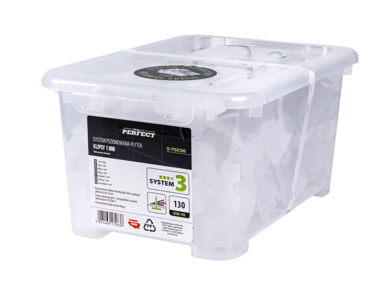 Clips for SYSTEM 3 3mm, 130pcs (5901466172667)